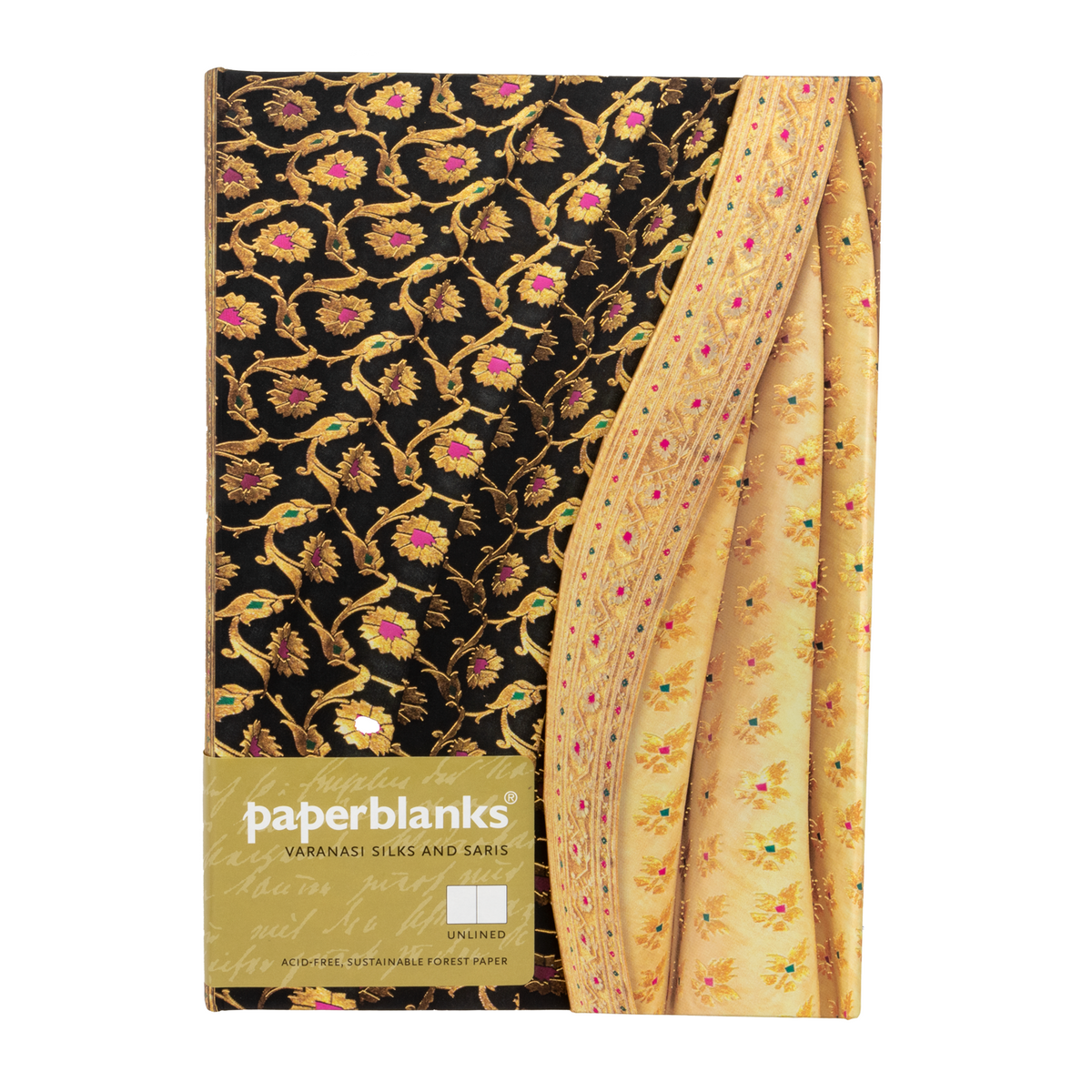 Paperblanks Varanasi Silks and Saris - Siyah - Midi