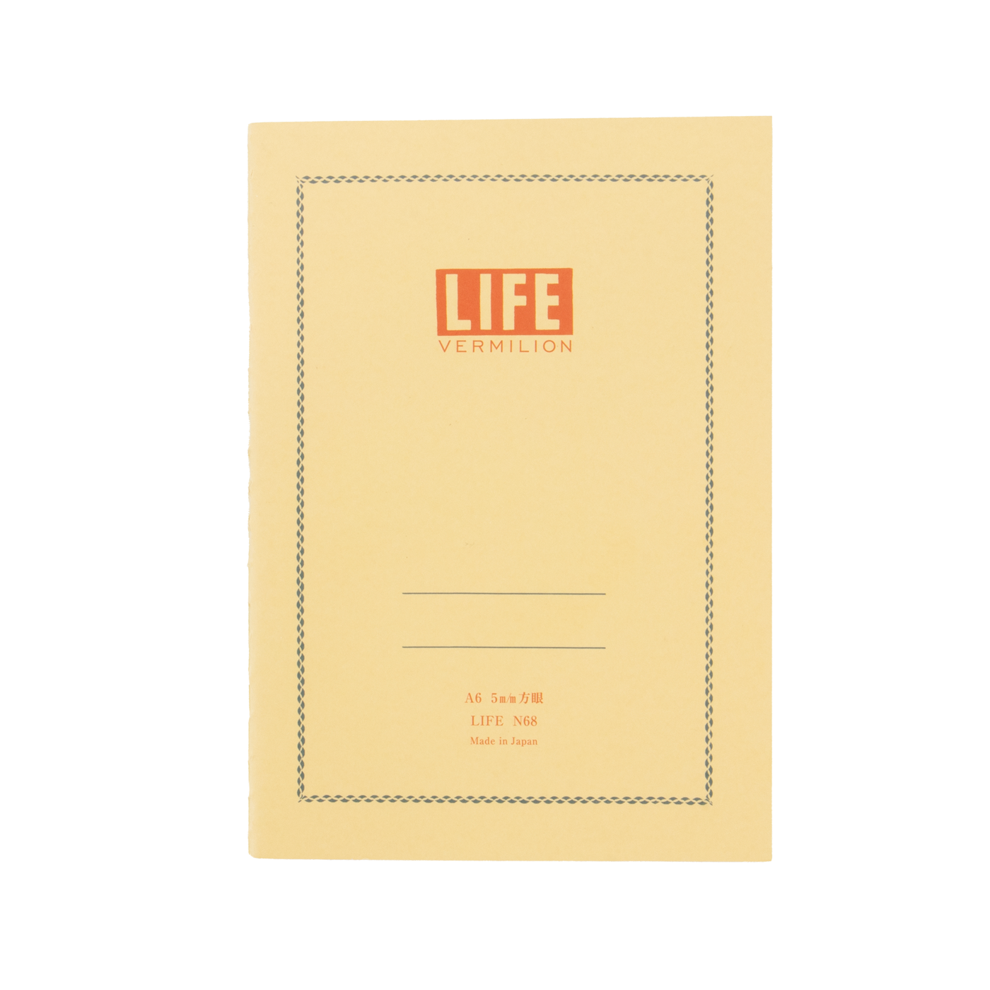 Life Stationery Vermillion Note A6 Side Bound Notebook