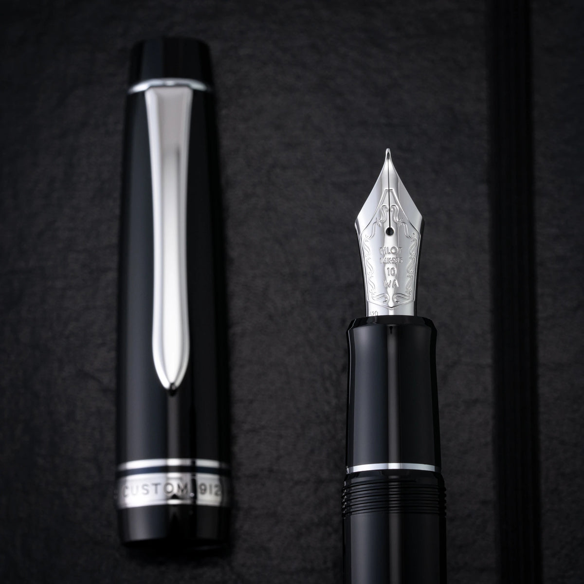Pilot Custom 912 - Black with Rhodium Trim