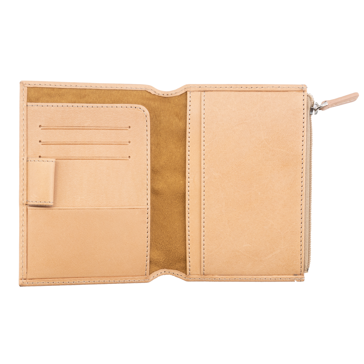 Galen Leather Wallet Insert Passport Size - Undyed Leather