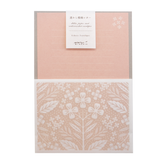 Midori Letter Set 499- Watermark Flower Pink