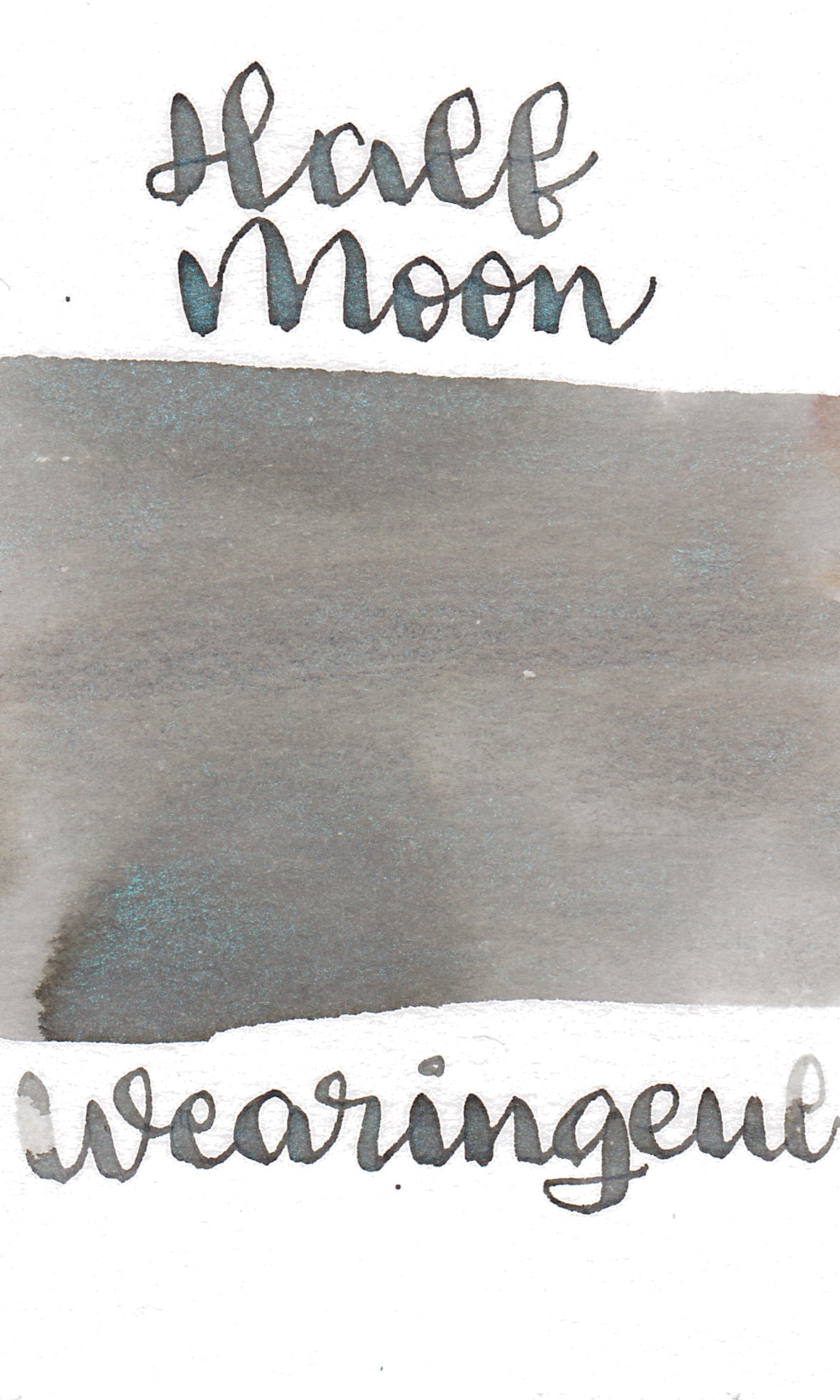 Wearingeul - Winter Shimmer Ink Half Moon with Dimmed Light