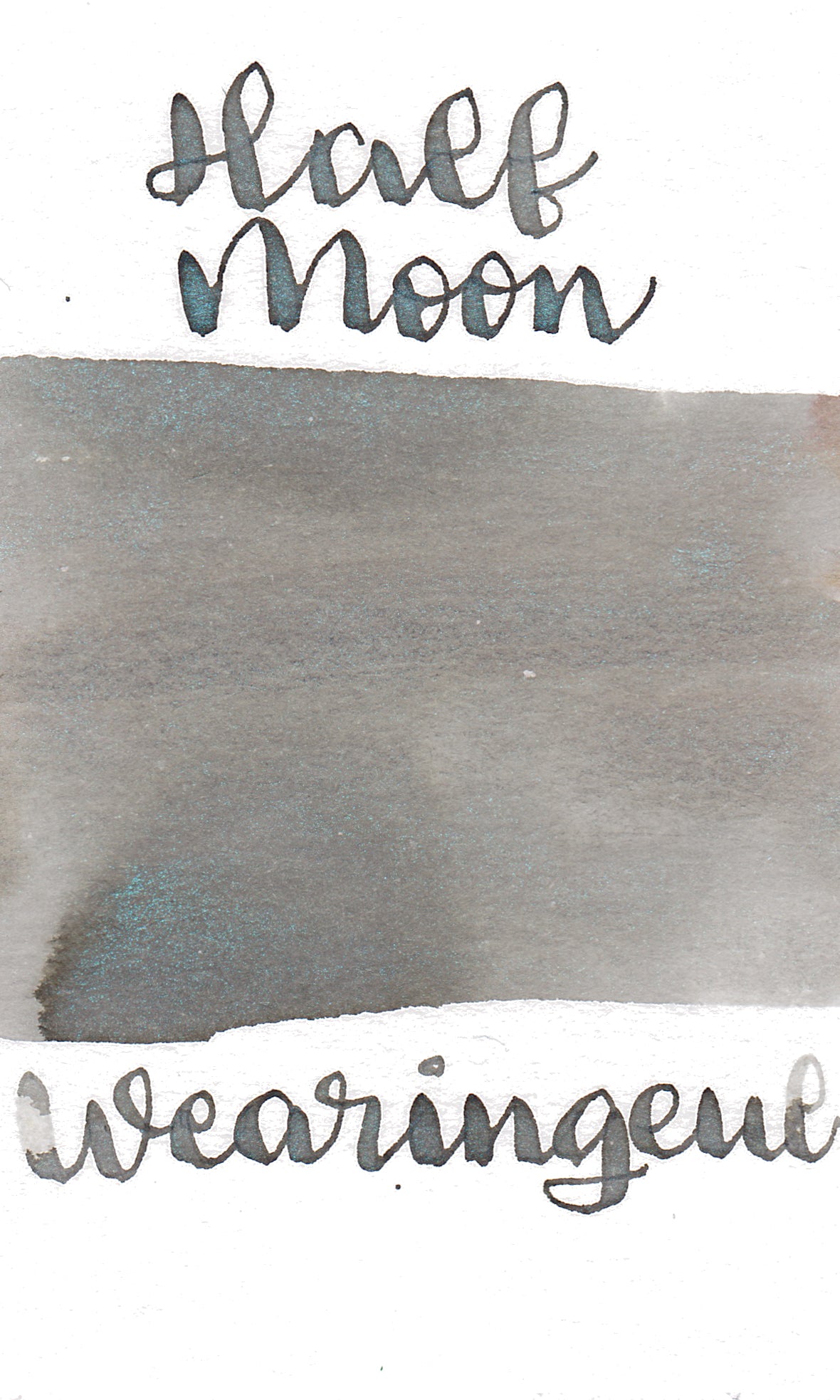 Wearingeul Half Moon with Dimmed Light- Winter Shimmer Ink