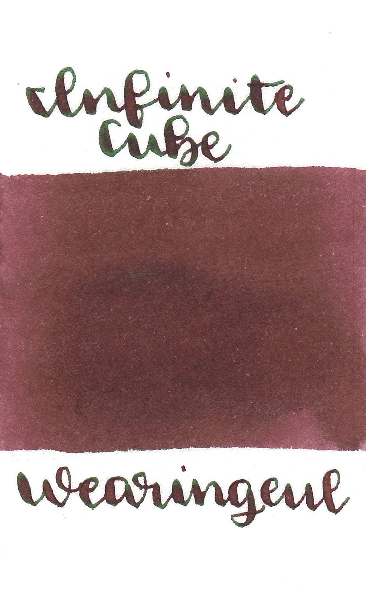 Wearingeul - Korean Literature Inks - Yi Sang- Architecture Infinite Cube Ink