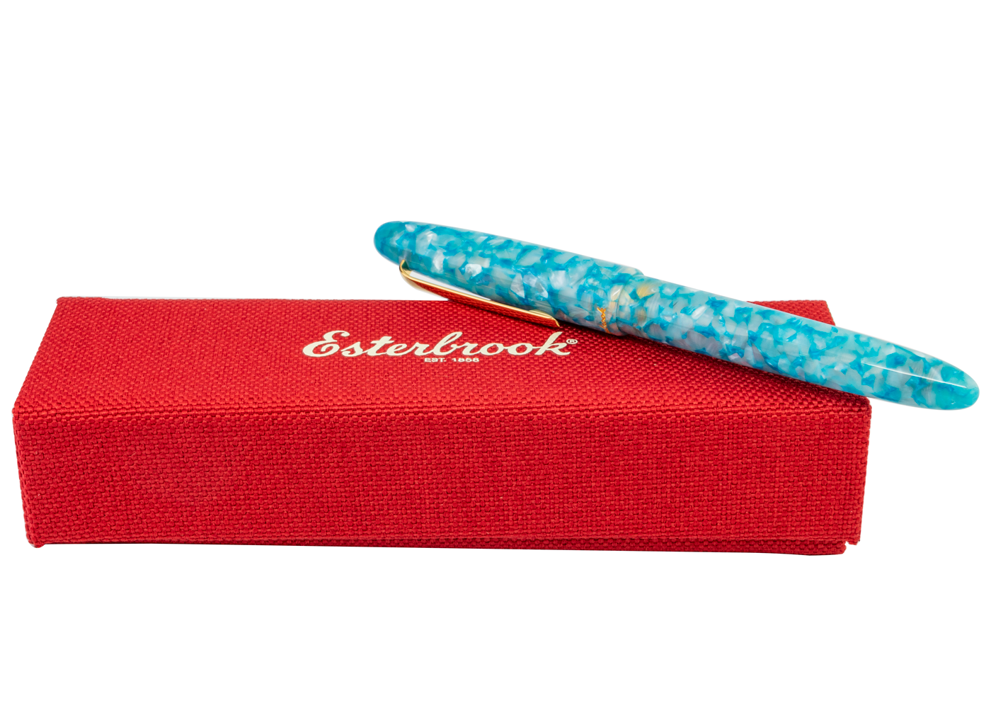 Esterbrook Estie Aqua Turquoise with Gold Trim Rollerball