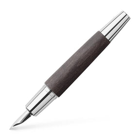 Faber-Castell E-motion Wood and Chrome Black Fountain