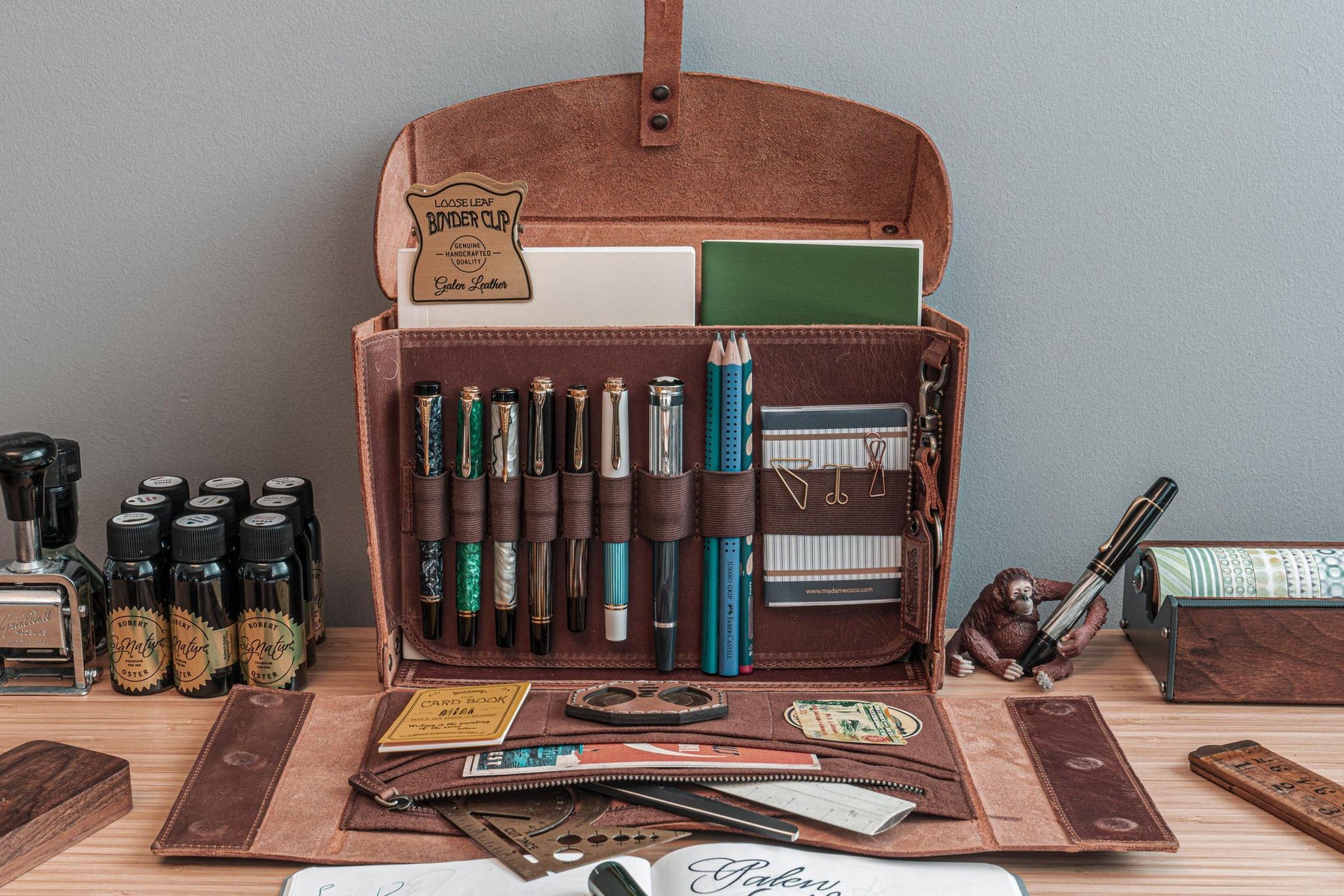 Galen Leather Co. Writer's Medic Bag- Crazy Horse Tan