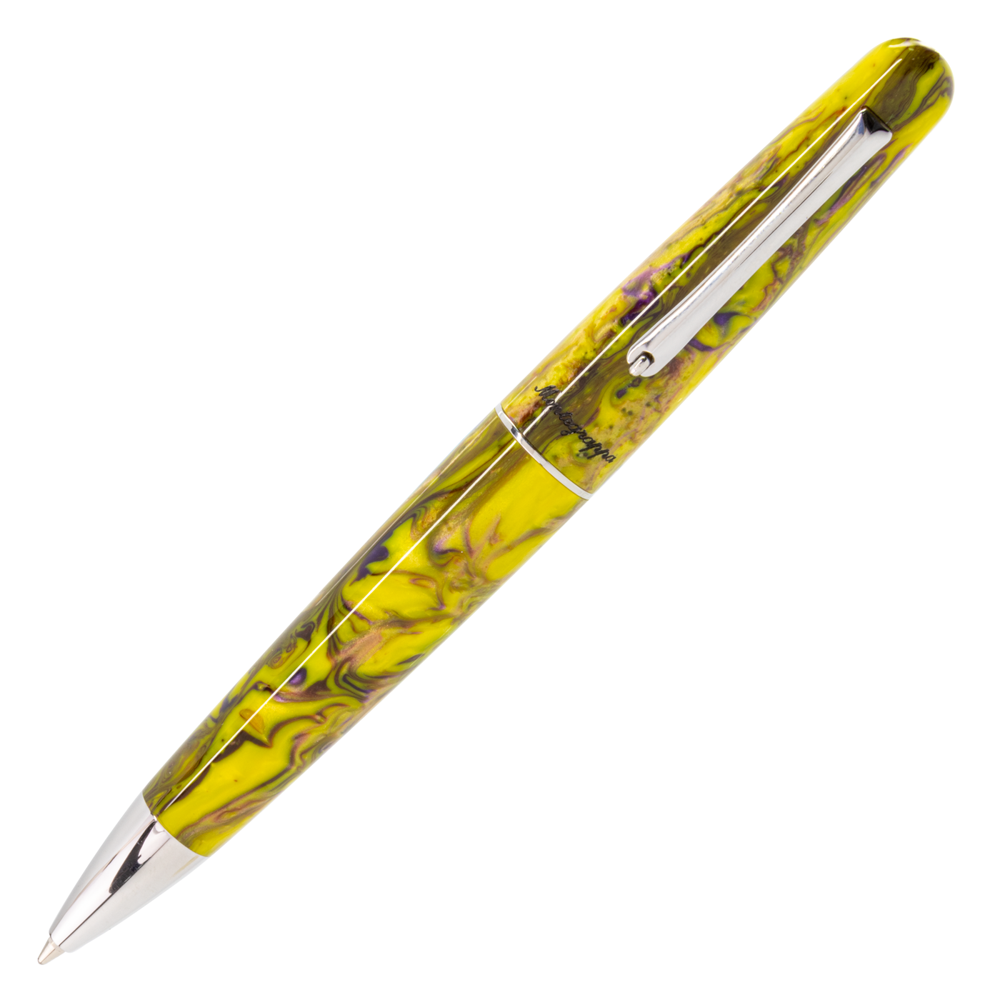 Montegrappa Elmo Fantasy Blooms Ballpoint- Iris Yellow