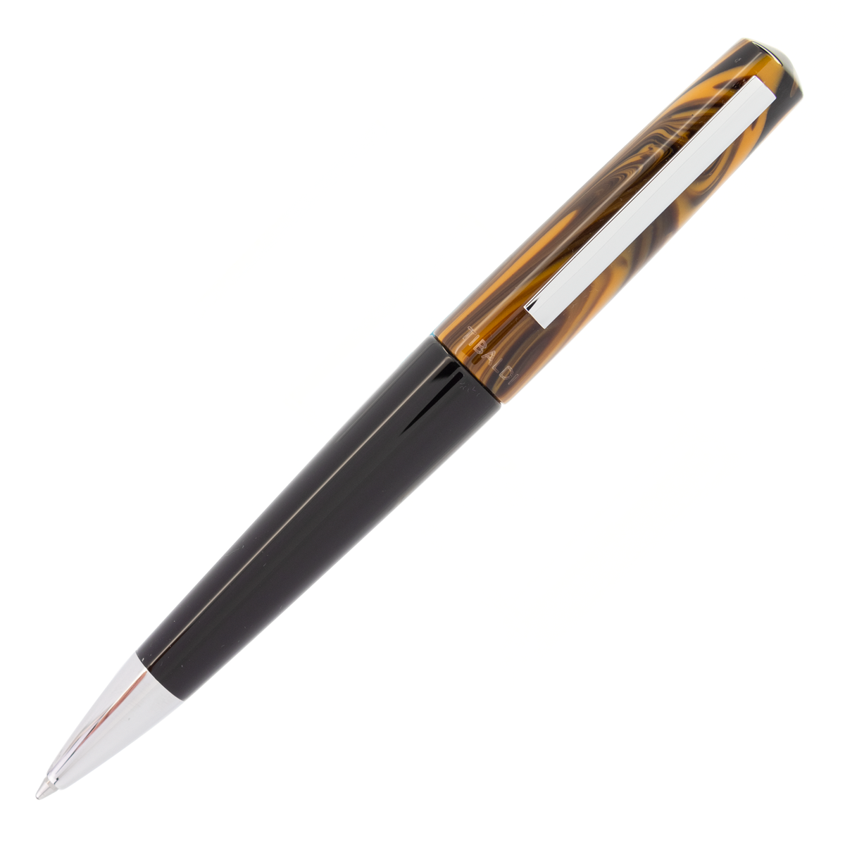 Tibaldi Infrangibile Chrome Yellow Resin Ballpoint Pen