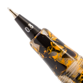 Yookers Front Section for Gaia Fiber Pen Orange/Black Marble Resin