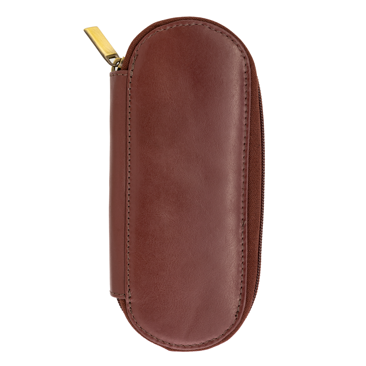 Girologio Zippered 2 Pen Case Antique Brown